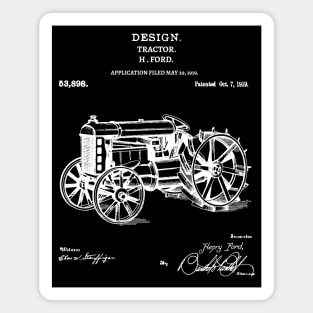 Ford Tractor Patent 1919 Vintage Tractor patent Magnet